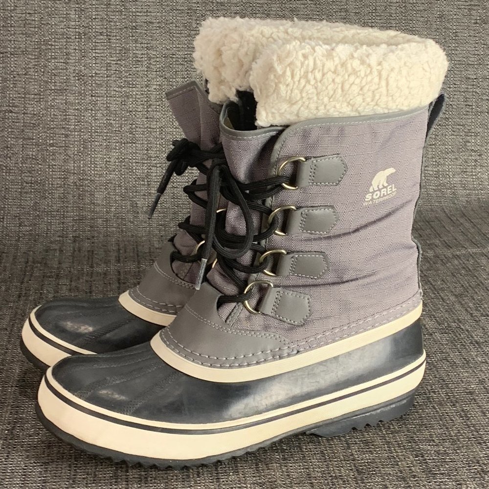 Sorel Winter Carnival Snow Boots - Womens 8 - Felt Lined Waterproof 1855081